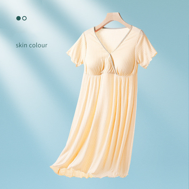 Oluuu. Stillkleid aus dünnem Modal für Schwangere