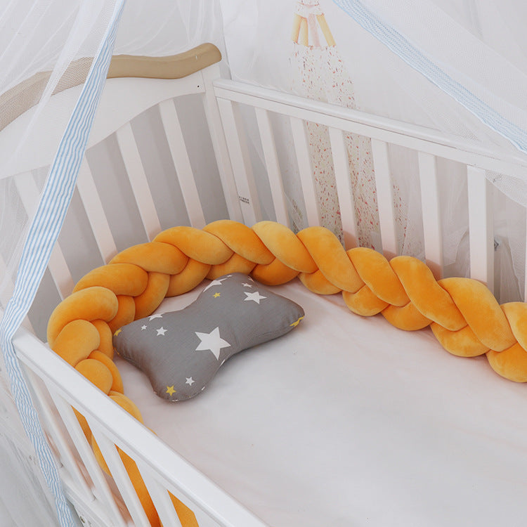 Oluuu. Baby Bumper Knoten Kissen für Kinderbett – Krippenschutz & Deko