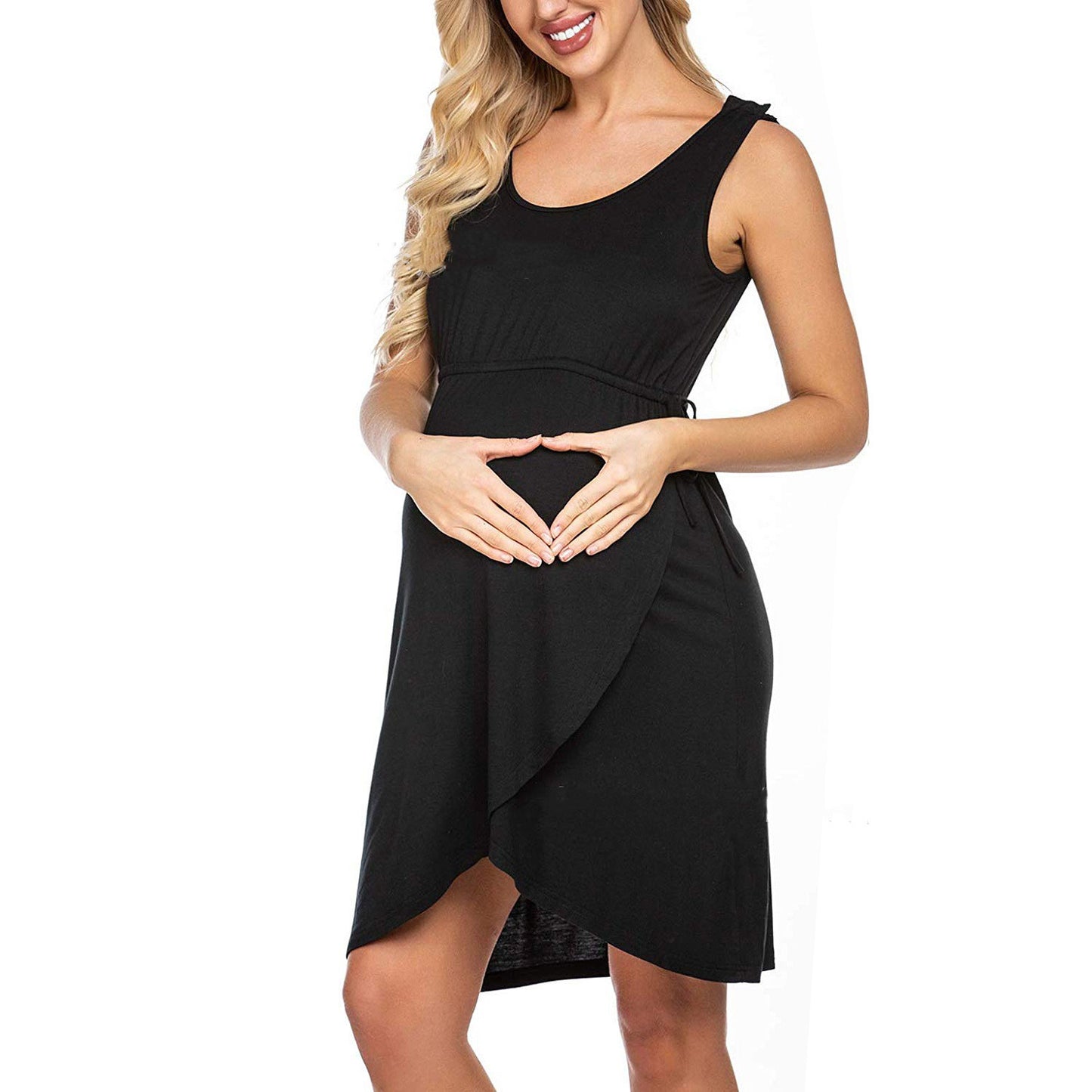 Oluuu. Einfarbiger Stillkleid-Top für Schwangere
