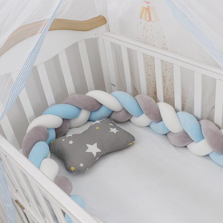 Oluuu. Baby Bumper Knoten Kissen für Kinderbett – Krippenschutz & Deko