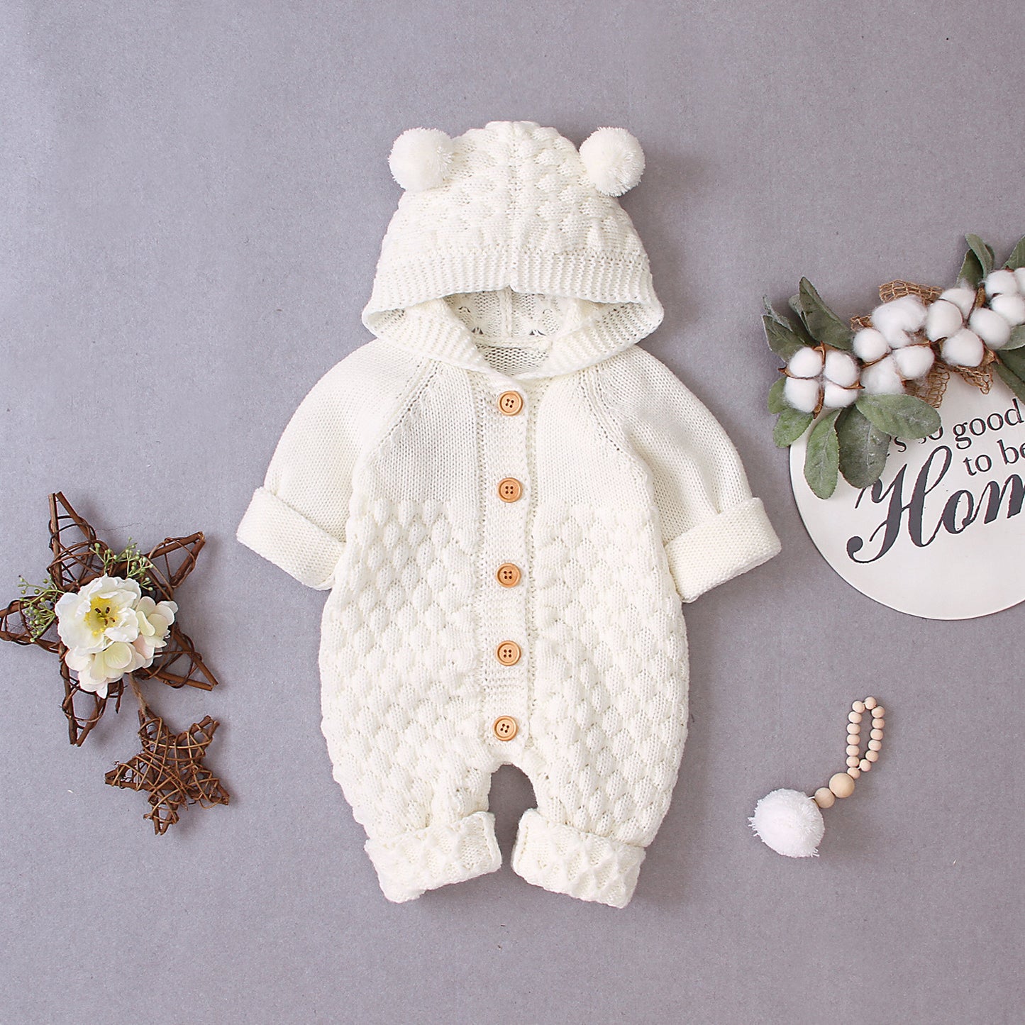 Oluuu. Baby Strick-Jumpsuit
