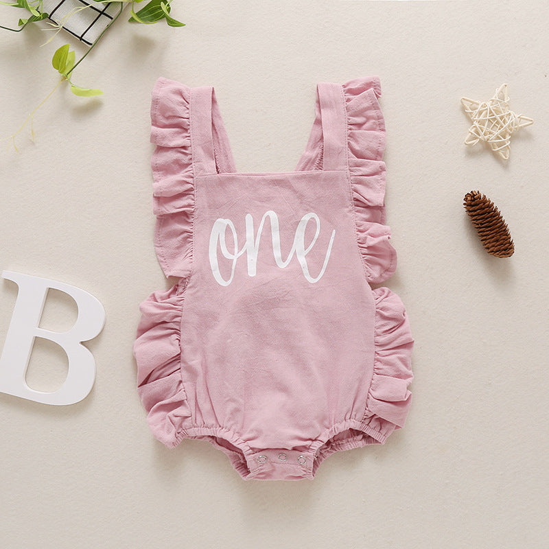 Oluuu. Baby Mehrfarbiger Bauchband Jumpsuit Rompe