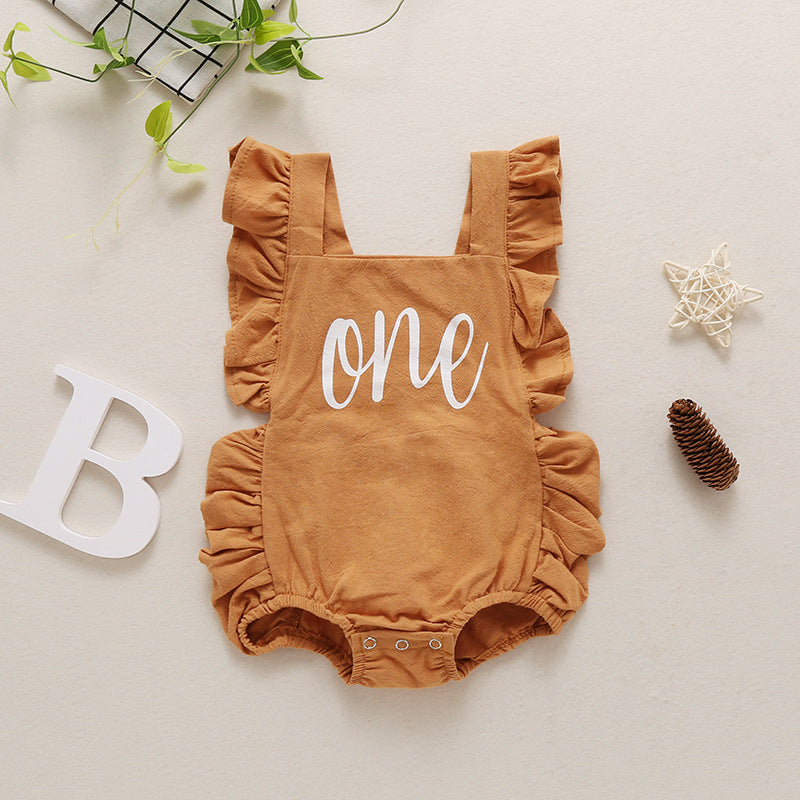 Oluuu. Baby Mehrfarbiger Bauchband Jumpsuit Rompe