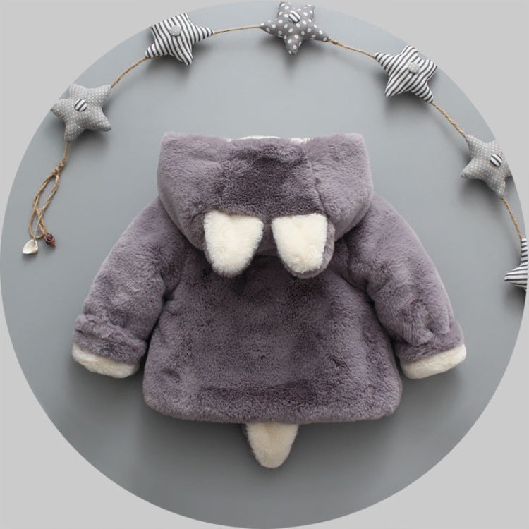Oluuu. Winter Trend – Mädchen Plüschmantel für Babys