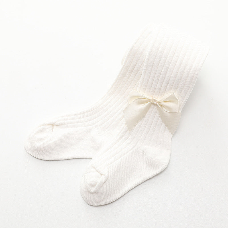 Oluuu. Kinder Socken mit einfarbiger Schleife