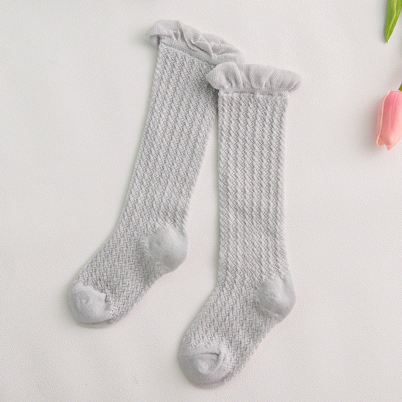 Oluuu. Kinder Baby-Strumpfhose mit Mesh und großem Schleifen-Design – Niedlich und bequem