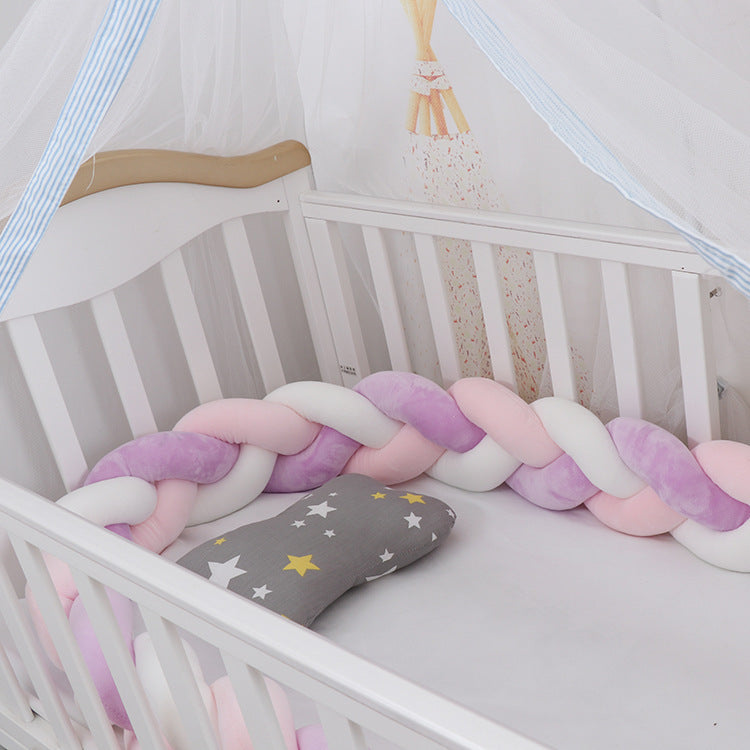 Oluuu. Baby Bumper Knoten Kissen für Kinderbett – Krippenschutz & Deko