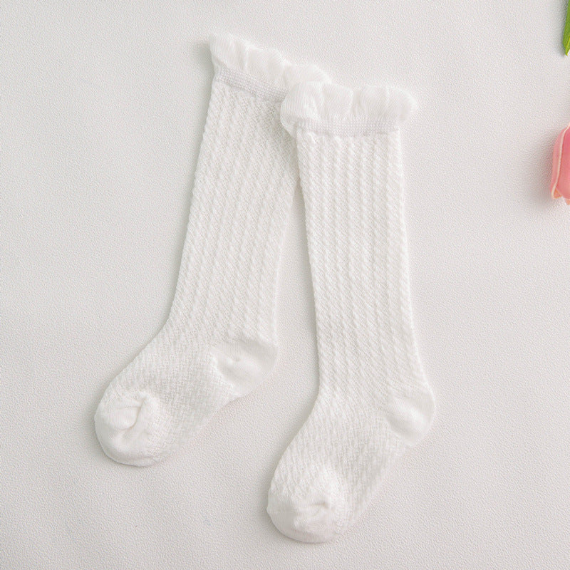 Oluuu. Kinder Baby-Strumpfhose mit Mesh und großem Schleifen-Design – Niedlich und bequem