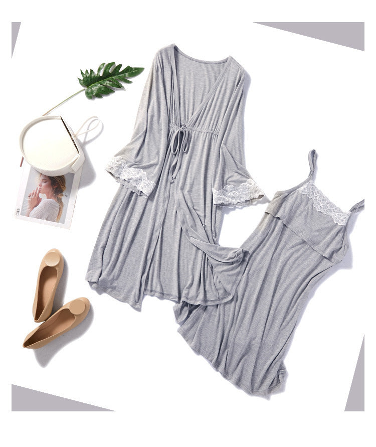 Oluuu. Zweiteiliges Still-Pyjama-Set für Schwangere