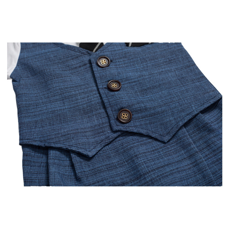 Oluuu. Sommer Baby Jungen Strampler – Gentleman Style für stilvolle Kleinen