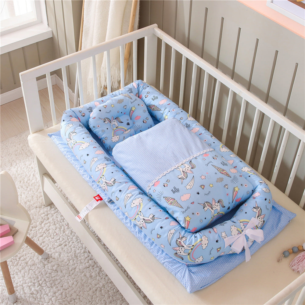 Oluuu. Bionisches Babybett – Faltbar, tragbar und druckentlastend für Neugeborene