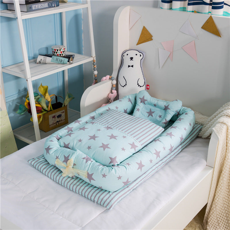 Oluuu. Bionisches Babybett – Faltbar, tragbar und druckentlastend für Neugeborene