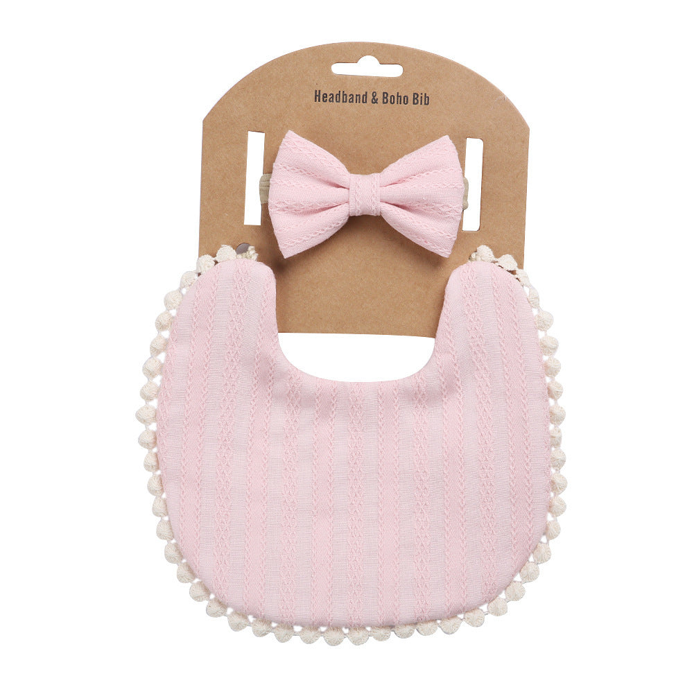 Oluuu. Linen-Baumwoll-Lätzchen – Einfarbiges Druck-Design, doppelseitiges Baby Speichelschutz-Lätzchen