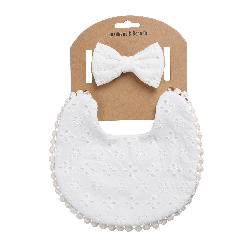 Oluuu. Linen-Baumwoll-Lätzchen – Einfarbiges Druck-Design, doppelseitiges Baby Speichelschutz-Lätzchen