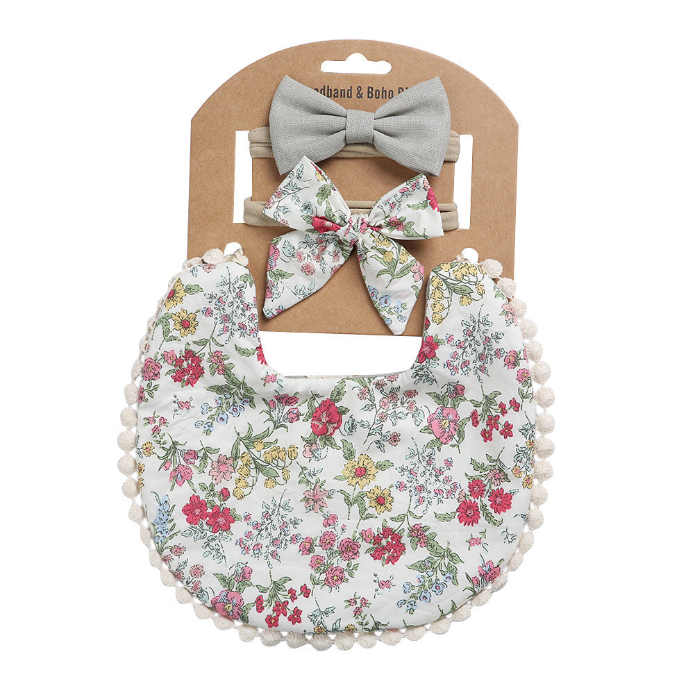 Oluuu. Linen-Baumwoll-Lätzchen – Einfarbiges Druck-Design, doppelseitiges Baby Speichelschutz-Lätzchen