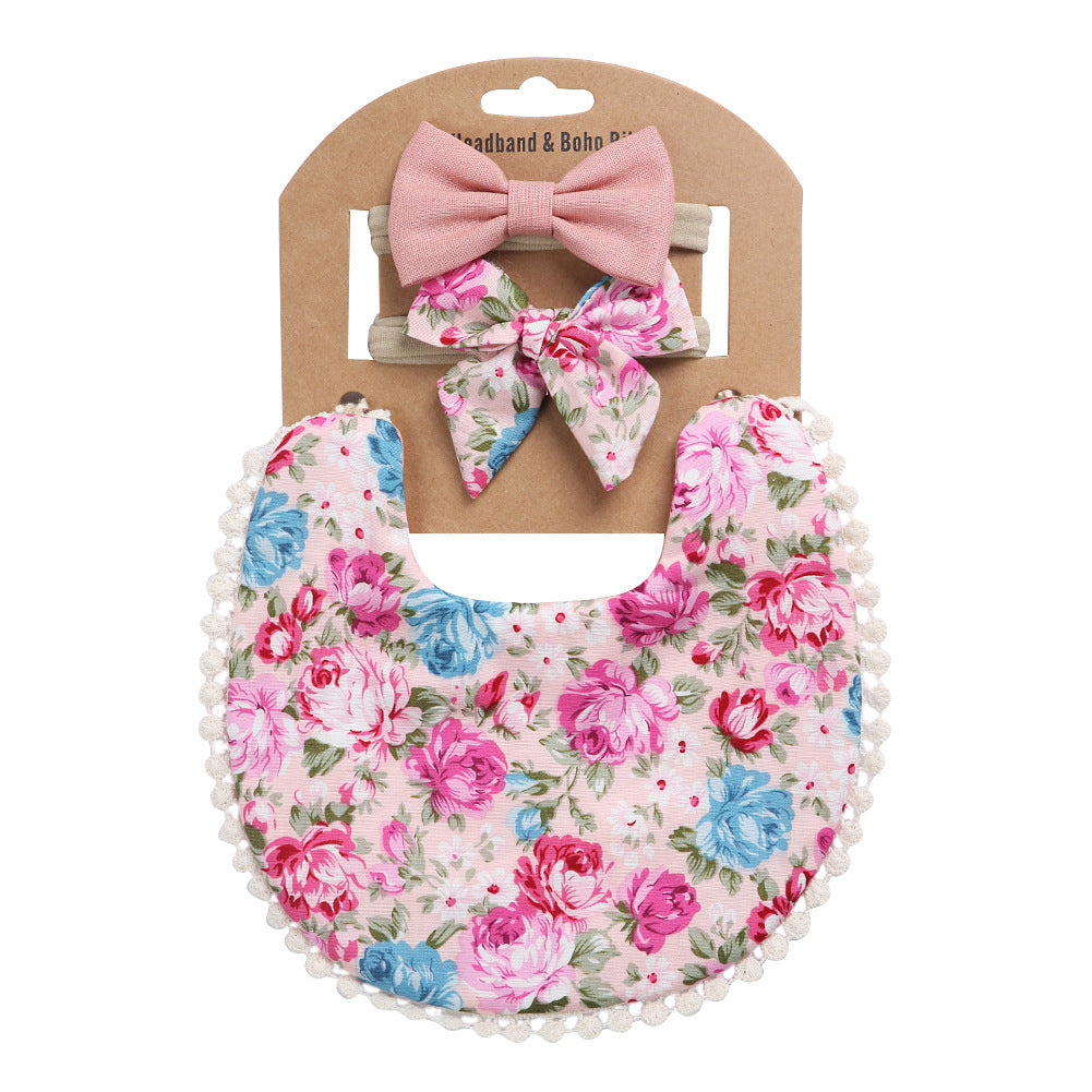 Oluuu. Linen-Baumwoll-Lätzchen – Einfarbiges Druck-Design, doppelseitiges Baby Speichelschutz-Lätzchen