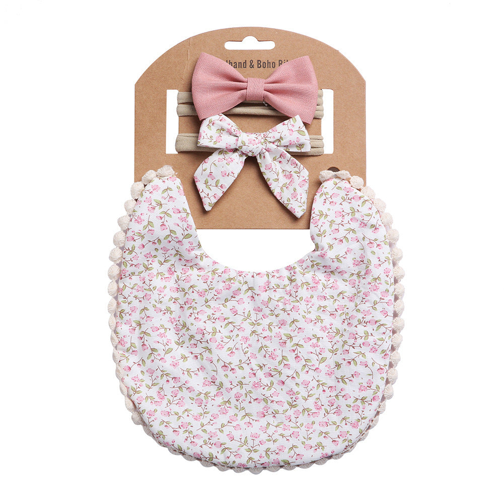 Oluuu. Linen-Baumwoll-Lätzchen – Einfarbiges Druck-Design, doppelseitiges Baby Speichelschutz-Lätzchen