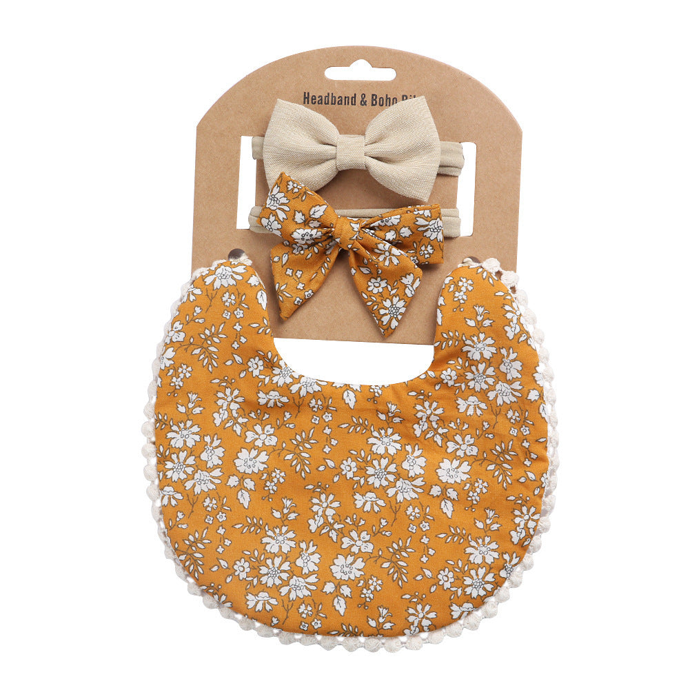 Oluuu. Linen-Baumwoll-Lätzchen – Einfarbiges Druck-Design, doppelseitiges Baby Speichelschutz-Lätzchen
