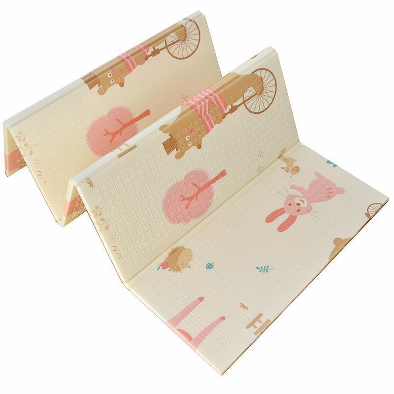 Oluuu. Große, dicke Isolier-Faltmatte für Babys – Krabbelmatte, Spielmatte mit Schaumstoff