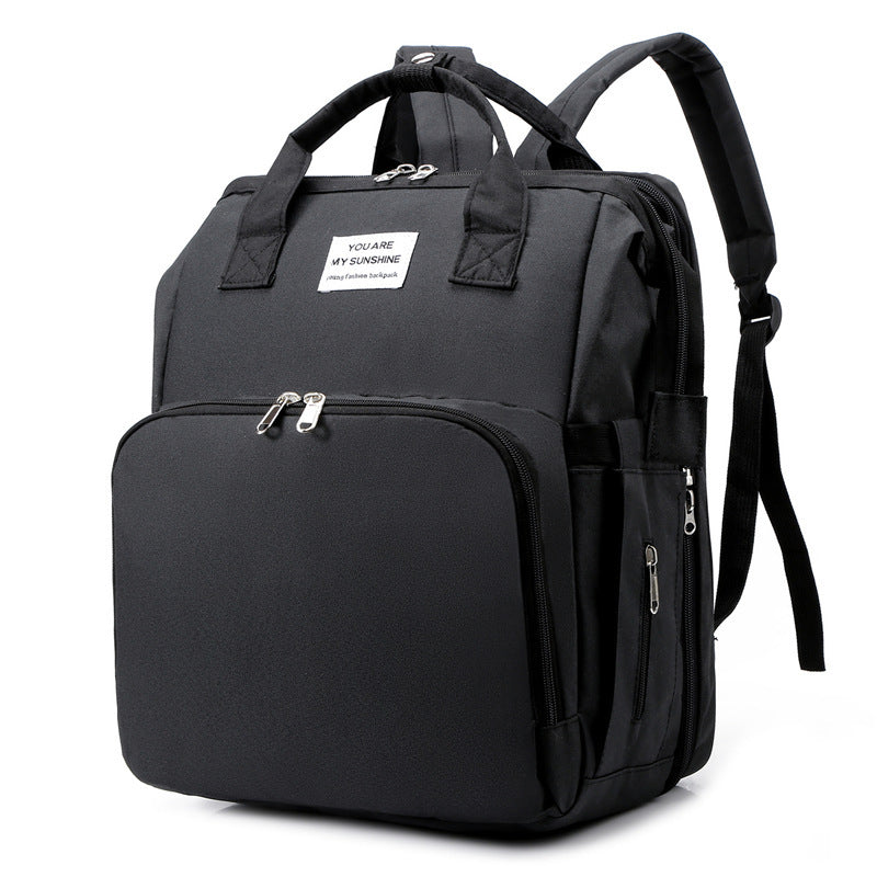 Oluuu. Neue Faltbare Mama-Tasche – Multifunktionale Mutter-Kind-Tasche, Wickelrucksack mit Flaschenhalter und Windelfach