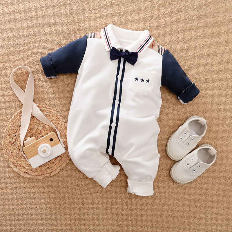 Oluuu. Eleganter Gentleman Baby Strampler – Stilvolles Design für besondere Anlässe