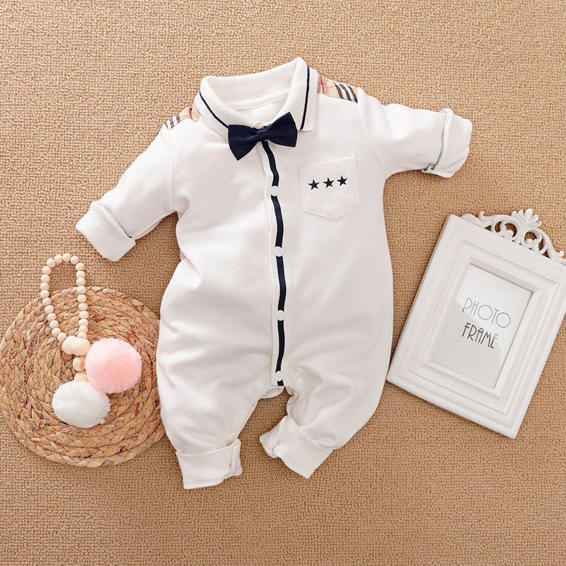 Oluuu. Eleganter Gentleman Baby Strampler – Stilvolles Design für besondere Anlässe
