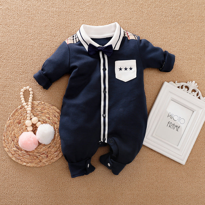 Oluuu. Eleganter Gentleman Baby Strampler – Stilvolles Design für besondere Anlässe
