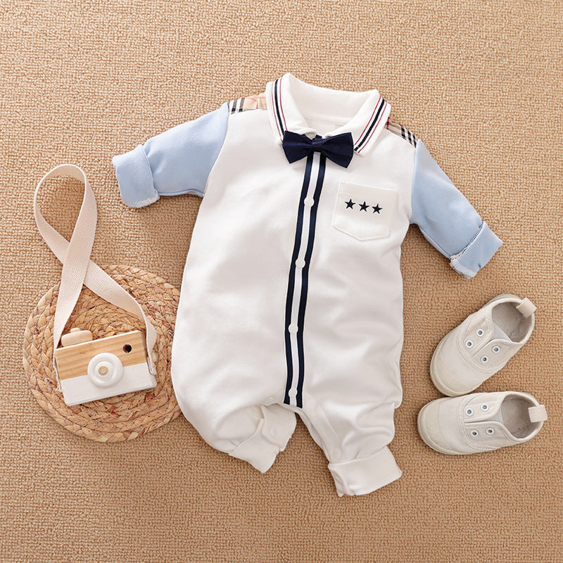 Oluuu. Eleganter Gentleman Baby Strampler – Stilvolles Design für besondere Anlässe