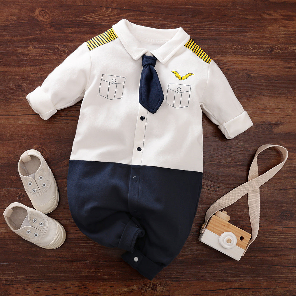 Oluuu. Eleganter Gentleman Baby Strampler – Stilvolles Design für besondere Anlässe
