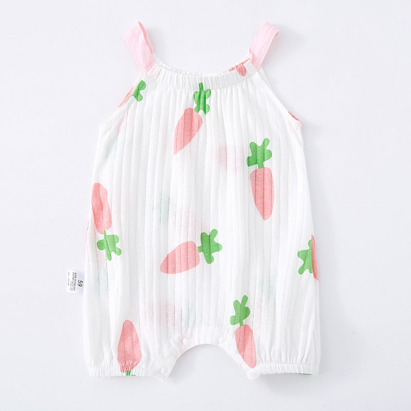 Oluuu. Baby Sling Bag mit Fart-Muster – Ärmelloser Einteiler für Babys