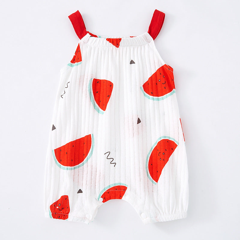 Oluuu. Baby Sling Bag mit Fart-Muster – Ärmelloser Einteiler für Babys