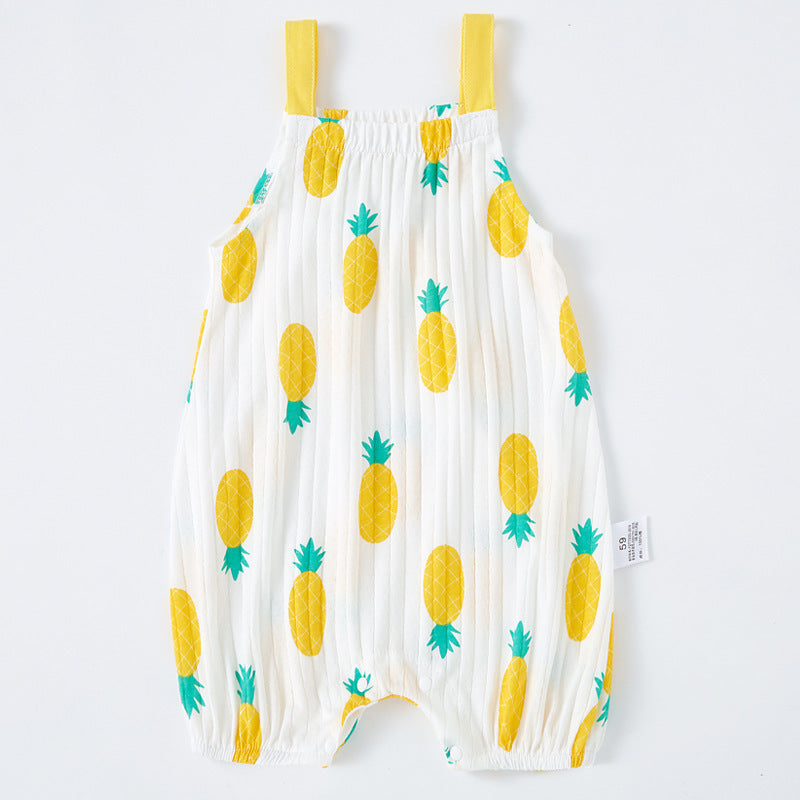Oluuu. Baby Sling Bag mit Fart-Muster – Ärmelloser Einteiler für Babys