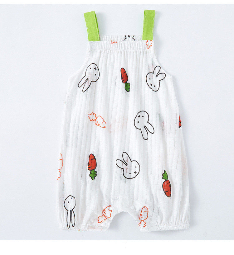 Oluuu. Baby Sling Bag mit Fart-Muster – Ärmelloser Einteiler für Babys