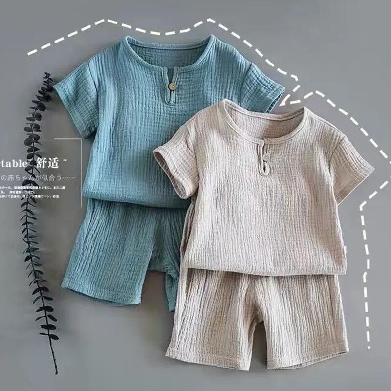 Oluuu. Sommer Set für Babys – Kurzarm-Outfit für Jungen und Mädchen