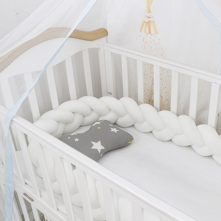 Oluuu. Baby Bumper Knoten Kissen für Kinderbett – Krippenschutz & Deko