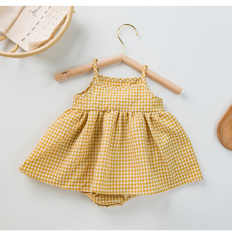 Oluuu. Baby Karo Baby Trägerkleid Baby Kleid