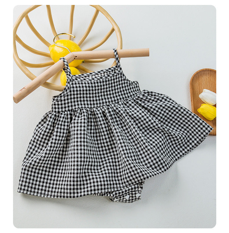 Oluuu. Baby Karo Baby Trägerkleid Baby Kleid