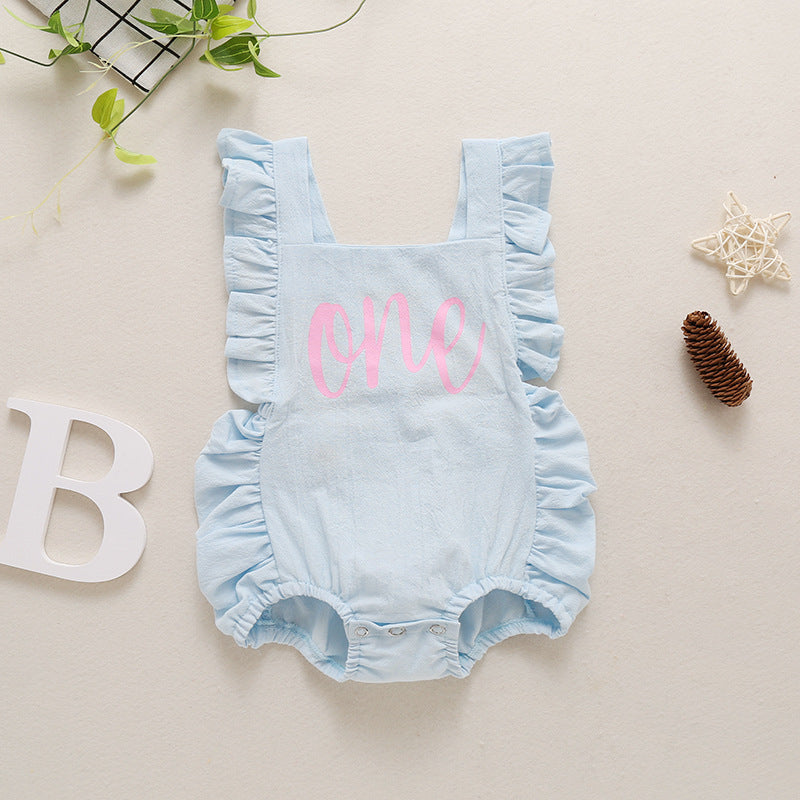 Oluuu. Baby Mehrfarbiger Bauchband Jumpsuit Rompe