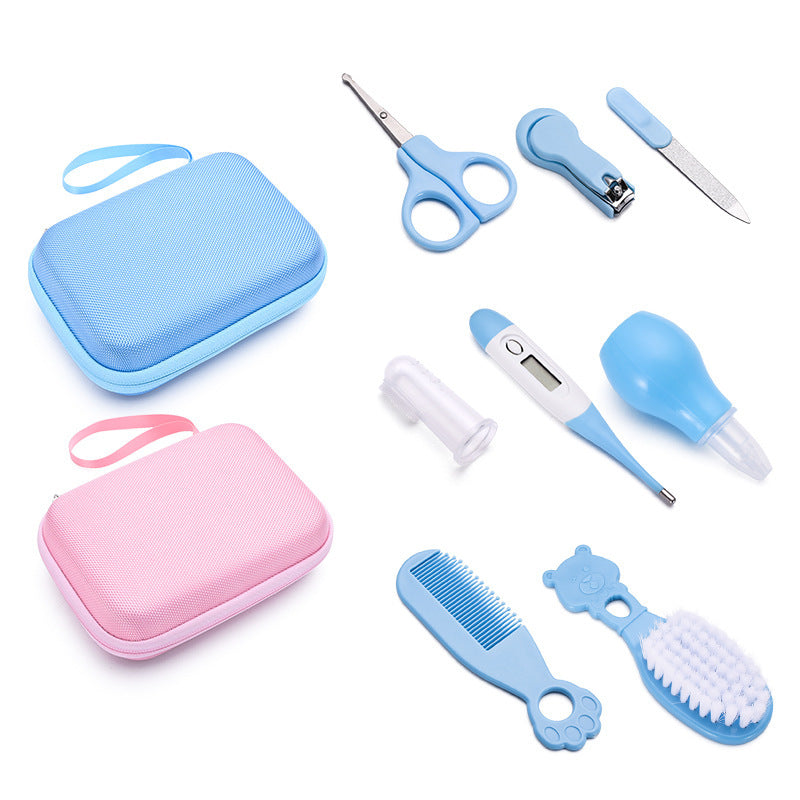 Oluuu. 8-teiliges Babypflege-Set – Thermometer, Nagelschneider & mehr für Neugeborene