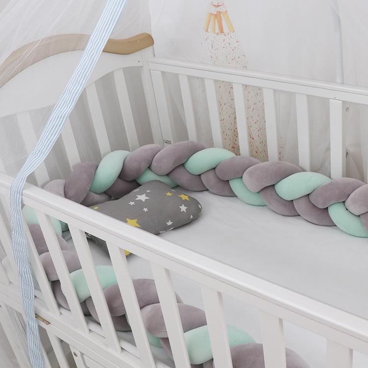 Oluuu. Baby Bumper Knoten Kissen für Kinderbett – Krippenschutz & Deko