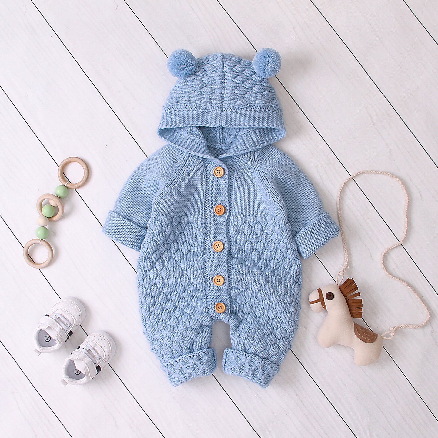 Oluuu. Baby Strick-Jumpsuit
