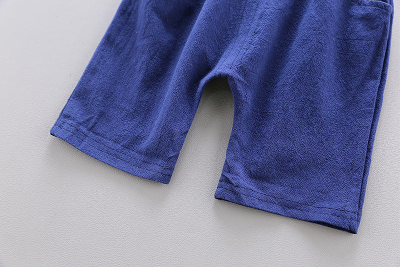Oluuu. Baby Jungen Anzug – Kurzarm Shirt mit Hose für Kleinkinder