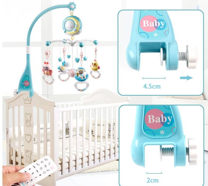 Oluuu. Multifunktionales Baby-Mobile – Musik, Drehfunktion & Lichtprojektion für Neugeborene