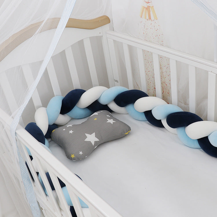 Oluuu. Baby Bumper Knoten Kissen für Kinderbett – Krippenschutz & Deko