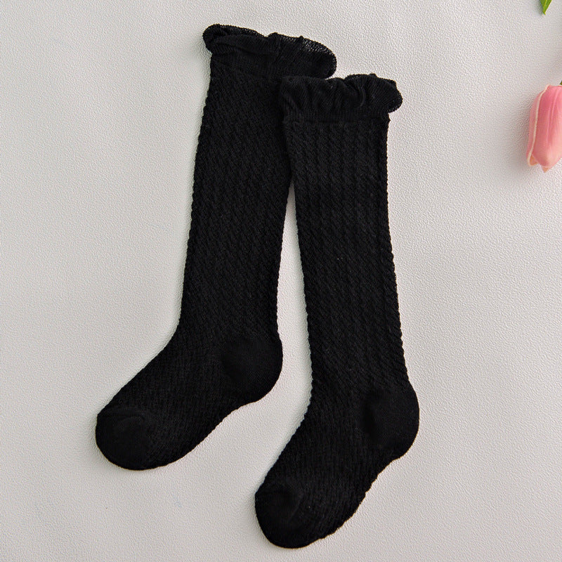 Oluuu. Kinder Baby-Strumpfhose mit Mesh und großem Schleifen-Design – Niedlich und bequem