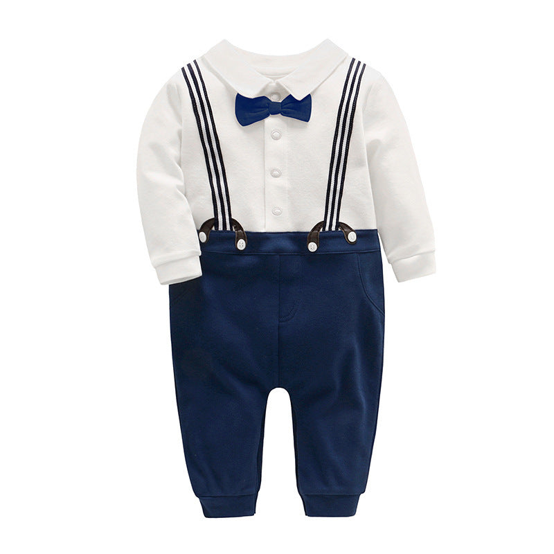 Oluuu. Frühjahrs- und Herbst-Gentleman Romper für Baby Jungen