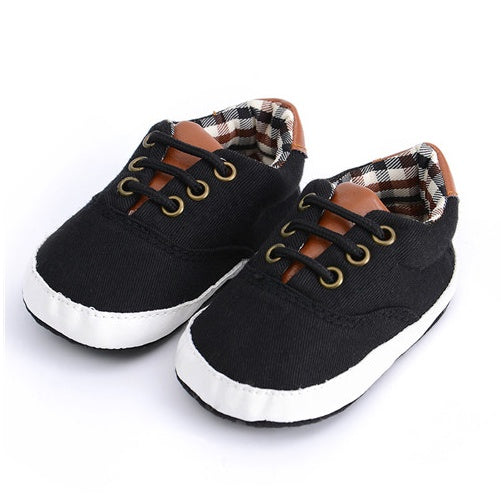 Oluuu. Einfarbige, lässige Baby-Canvas-Schuhe mit Spitze – Weicher Boden, für Kleinkinder