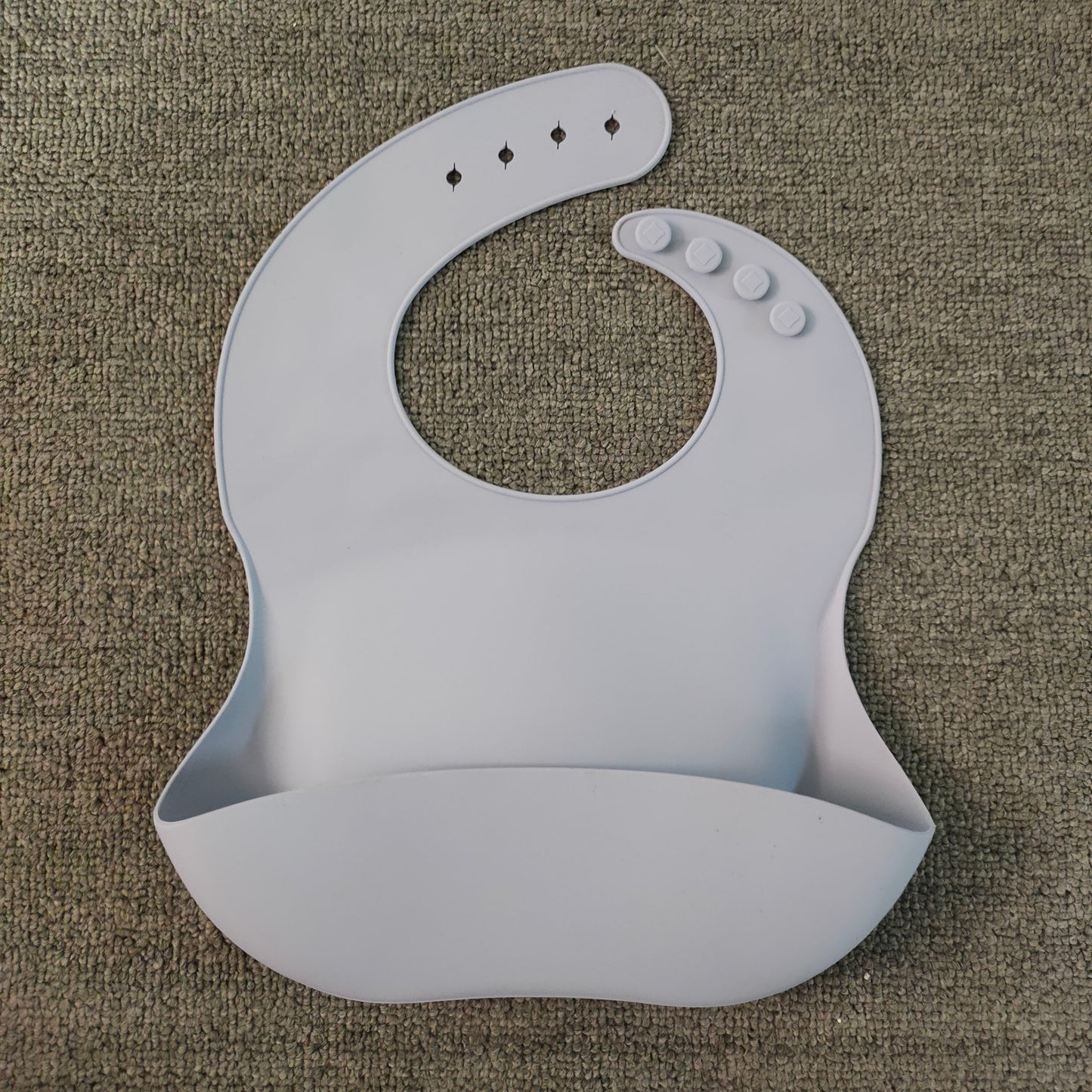 Oluuu. Weiches Wasserdichtes Silikon Baby Lätzchen mit Auffangtasche