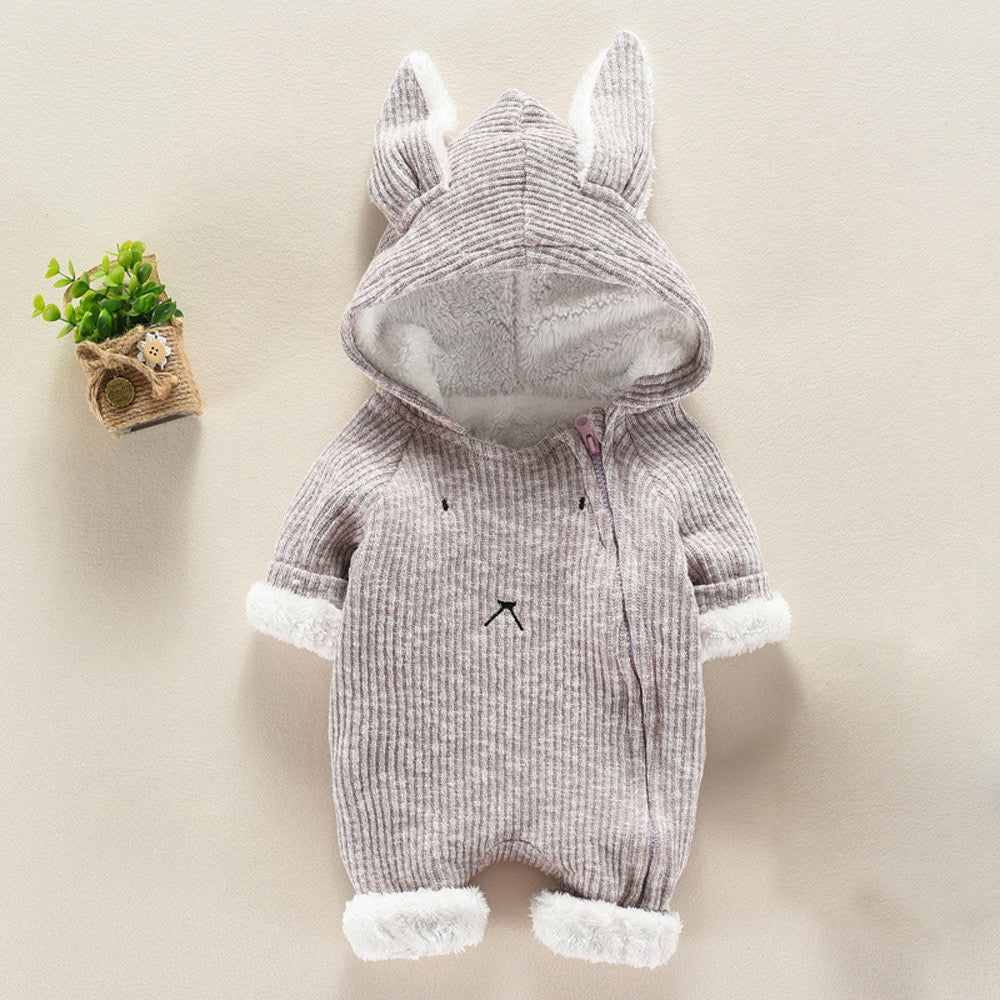 Oluuu. Neugeborenen Baby Jungen & Mädchen Cartoon Hoodie Romper mit Ohren
