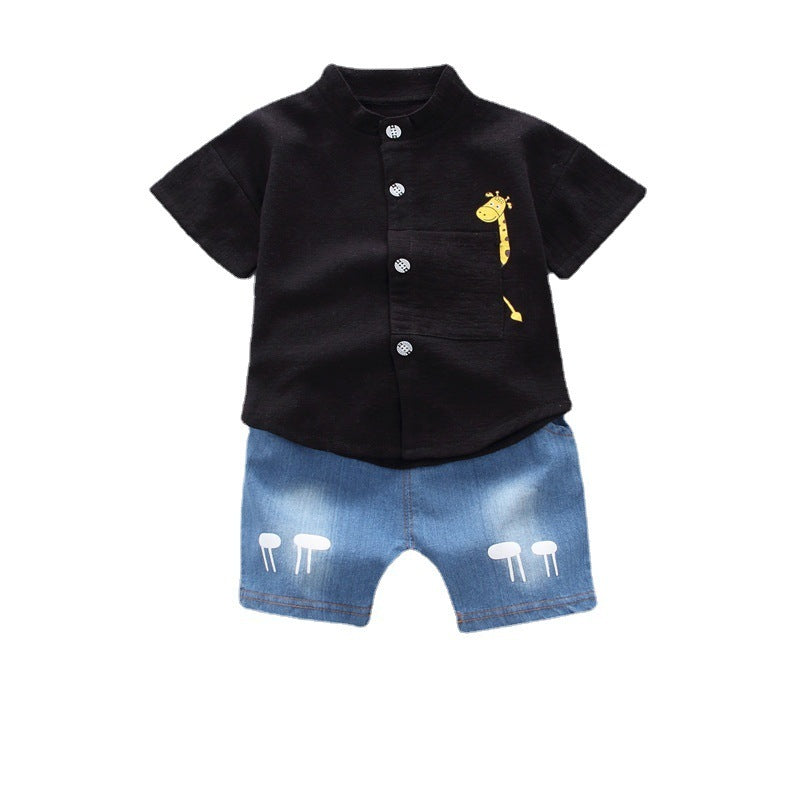 Oluuu. Baby Jungen Sommerbekleidung – Süßes Kurzarm-Shirt für Kinder